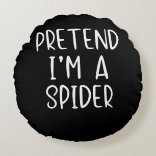 Spinnengeschenk Kostümierte Spinne Halloween Fau Rundes Kissen
