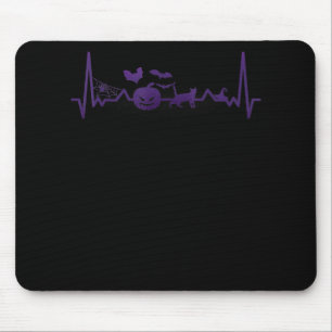 Spinnengeschenk Lustige Herzfrequenz Halloween Mousepad