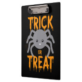 Spinnengeschenk | Spinne - Trick oder Treat - Hall Klemmbrett (Links)