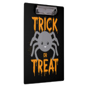 Spinnengeschenk | Spinne - Trick oder Treat - Hall Klemmbrett (Rechts)