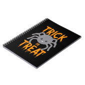 Spinnengeschenk | Spinne - Trick oder Treat - Hall Notizblock (Linke Seite)