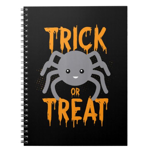 Spinnengeschenk | Spinne - Trick oder Treat - Hall Notizblock (Vorderseite)