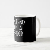 Spinnengeschenk |Vortäuschen von Spiderkostüm Hall Kaffeetasse (VorderseiteRechts)
