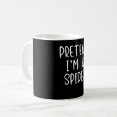 Spinnengeschenk |Vortäuschen von Spiderkostüm Hall Kaffeetasse (Vorderseite Links)