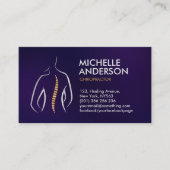 Spinnengesundheit - Chiropraktische Ernennung Visitenkarte (Vorderseite)