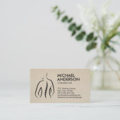 Spinnengesundheit - Chiropraktische Ernennung Visitenkarte (Stehend Vorderseite)