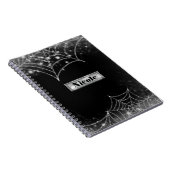Spinnengewebe Halloween Gothic Glam Notizblock (Rechte Seite)