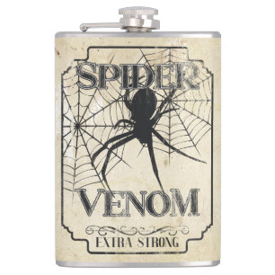 Spinnengift - Dunkler Gothic-Humor Flachmann