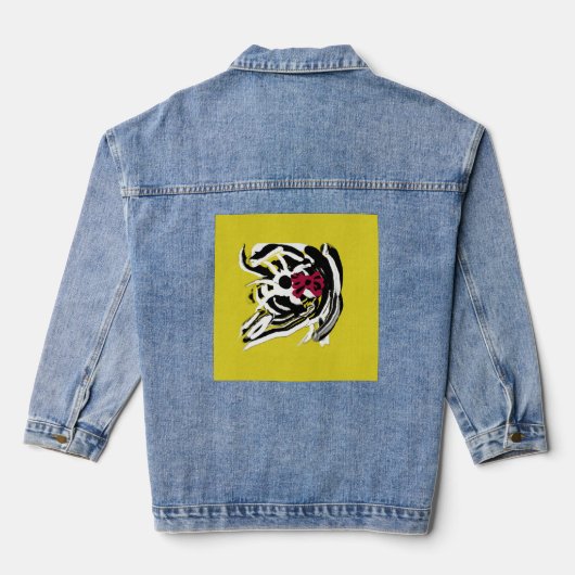 Spinnenherbst jeansjacke (Rückseite)