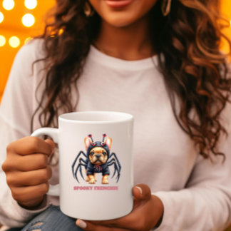 Spinnenkostüm Frenchie Welpe Halloween Kaffeetasse
