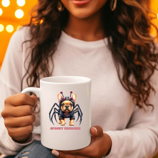 Spinnenkostüm Frenchie Welpe Halloween Kaffeetasse