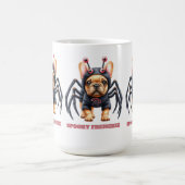 Spinnenkostüm Frenchie Welpe Halloween Kaffeetasse (Mittel)