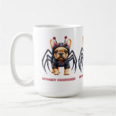 Spinnenkostüm Frenchie Welpe Halloween Kaffeetasse (Links)