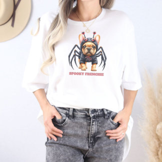 Spinnenkostüm Frenchie Welpe Halloween T-Shirt