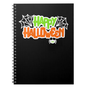 Spinnenliebhaber Frohes Halloween Farbige Süße Spi Notizblock