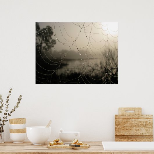 Spinnenmorgen Poster (Küche)
