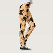 Spinnenmuster schwarz orange leggings (Rechts)