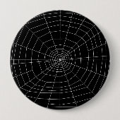 Spinnennetz auf schwarz button (Vorderseite)