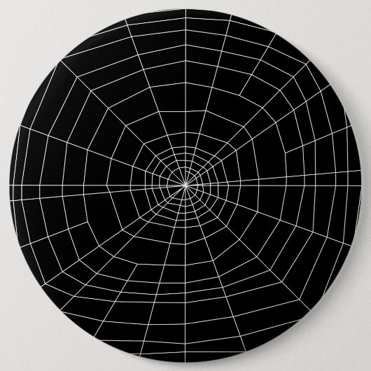 Spinnennetz auf schwarz button (Vorderseite)