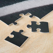 Spinnennetz aus Weiß und Schwarzer Seide Puzzle (Seite)