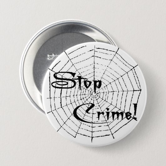 Spinnennetz Button (Vorne & Hinten)