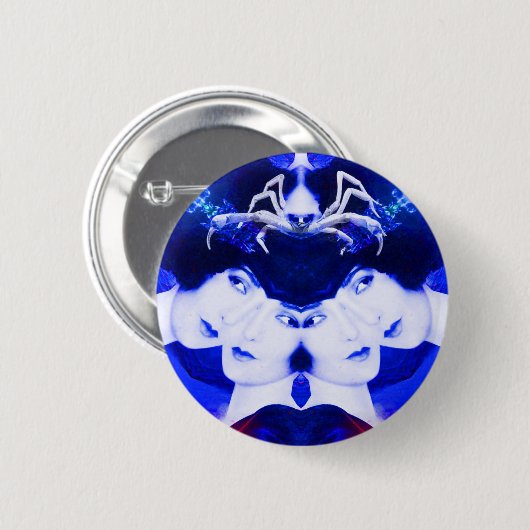 Spinnennetz Button (Vorne & Hinten)