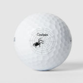 Spinnennetz-Design Golfball (Vorderseite)