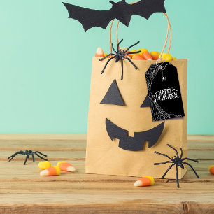 Spinnennetz Frohes Halloween Personalisierte Danke Geschenkanhänger