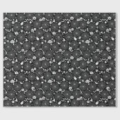 Spinnennetz Halloween Custom Color Geschenkpapier (Flach)