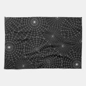 Spinnennetz Halloween Geschirrtuch (Horizontal)
