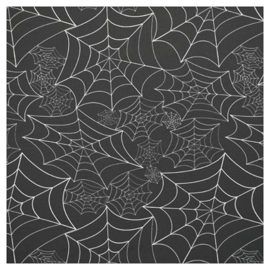 Spinnennetz Halloween Gothic Spinnennetz Schwarz Stoff (Muster)