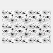 Spinnennetz Halloween-Muster Geschenkpapier Set (Vorderseite 3)
