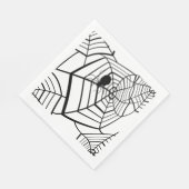 Spinnennetz - Halloween - Papiertuch Serviette (Ecke)