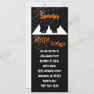 Spinnennetz-Halloween-Party-Einladungen Einladung