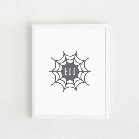 Spinnennetz. Halloween Poster