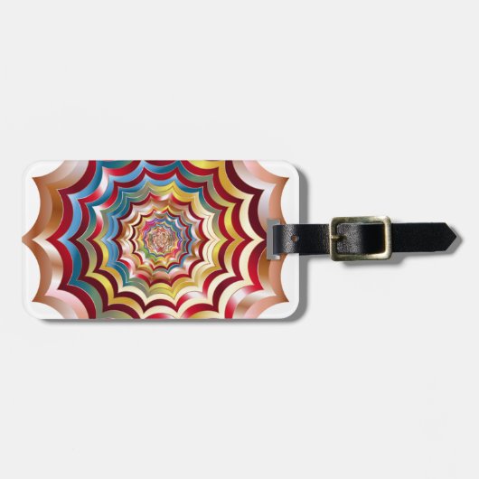 Spinnennetz hypnotisch revitalisiert gepäckanhänger (Vorderseite horizontal)