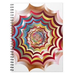 Spinnennetz hypnotisch revitalisiert notizblock