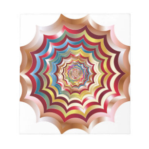Spinnennetz hypnotisch revitalisiert notizblock