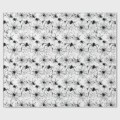 Spinnennetz-Muster Halloween Geschenkpapier (Flach)