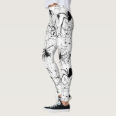 Spinnennetz-Muster Halloween Leggings (Links)