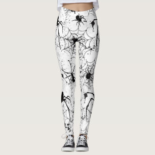 Spinnennetz-Muster Halloween Leggings