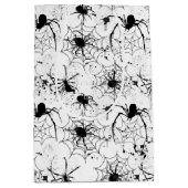 Spinnennetz-Muster Halloween Mittlere Geschenktüte (Vorderseite)