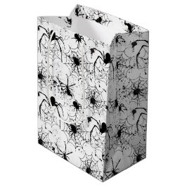 Spinnennetz-Muster Halloween Mittlere Geschenktüte