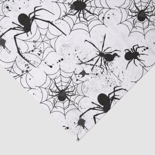 Spinnennetz Muster Halloween Seidenpapier (Detail)