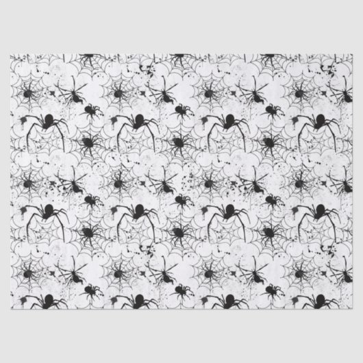 Spinnennetz Muster Halloween Seidenpapier (Vorderseite)