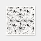 Spinnennetz-Muster Halloween  Serviette (Vorderseite)