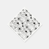 Spinnennetz-Muster Halloween  Serviette (Ecke)