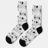 Spinnennetz-Muster Halloween  Socken (Linkes Detail)