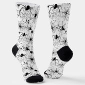 Spinnennetz-Muster Halloween  Socken (Gewinkelt)