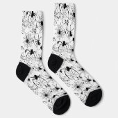 Spinnennetz-Muster Halloween  Socken (Rechts)